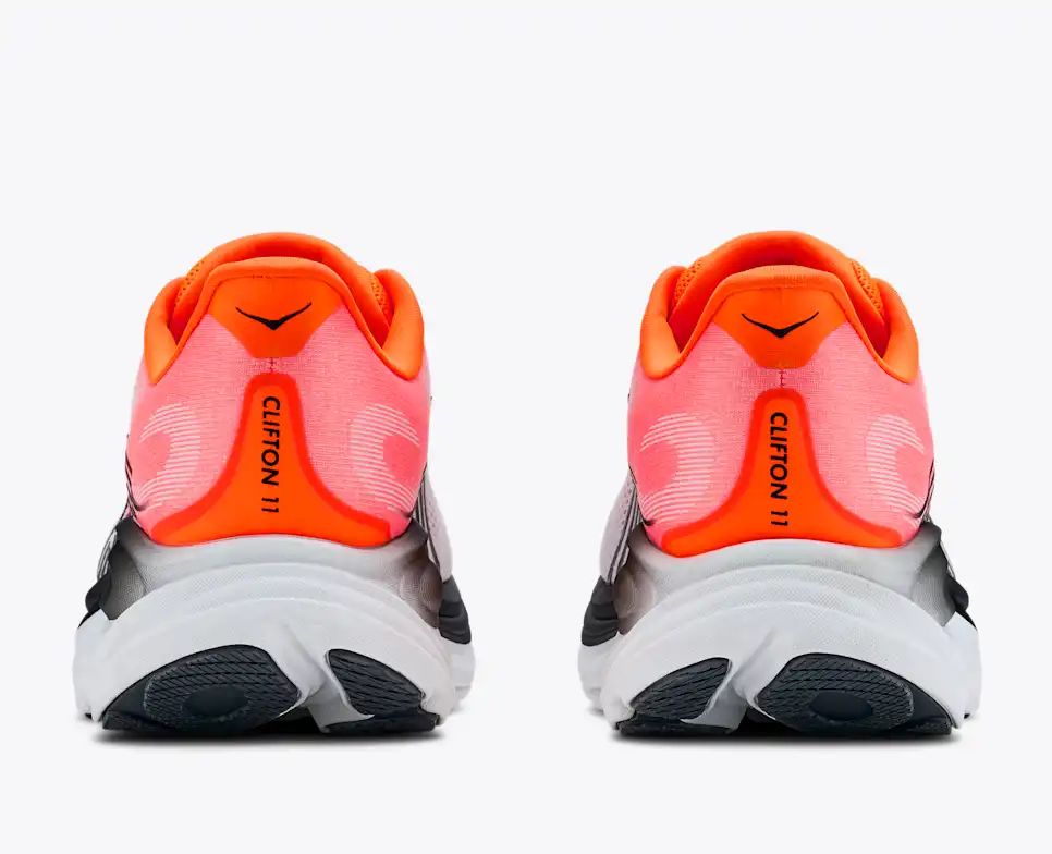 HOKA Bondi 8 Women's Men's Shoes | Pink & Orange Mesh Running Sneakers