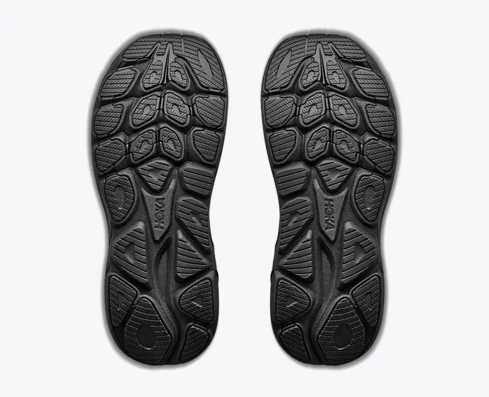 HOKA Bondi 8 Women's Men's Shoes | White & Black Mesh Running Sneakers