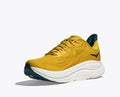 HOKA Clifton 10 Women's Men's Shoes | Golden Yellow & Teal Mesh Running Sneakers