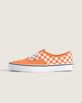 Vans Authentic Orange-White Checkerboard slip on shoes mens vans womens vans shoes slip on