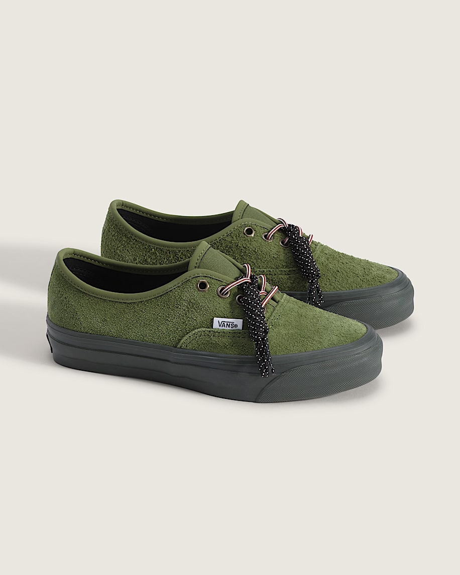 Vans Authentic 44 DX Anaheim Factory Olive Green Suede slip on shoes mens vans womens vans shoes slip on