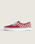 Vans Authentic Burgundy-Beige Checkerboard slip on shoes mens vans womens vans shoes slip on
