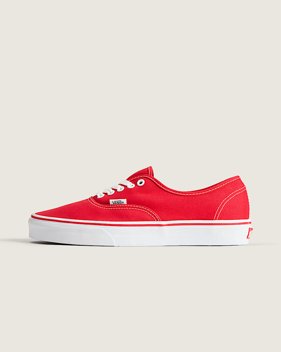 Vans Authentic Red Canvas slip on shoes mens vans womens vans shoes slip on