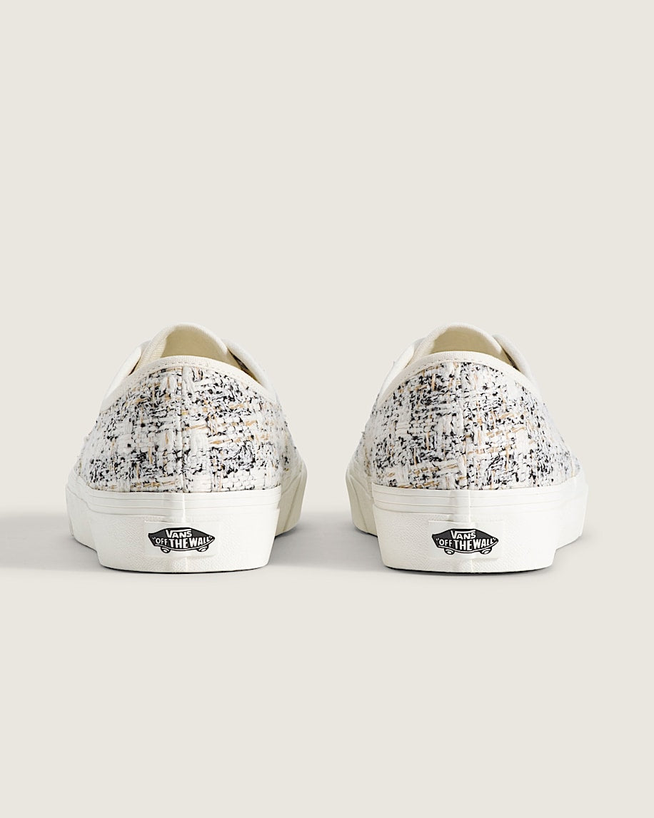Vans Authentic White Black Tweed slip on shoes mens vans womens vans shoes slip on