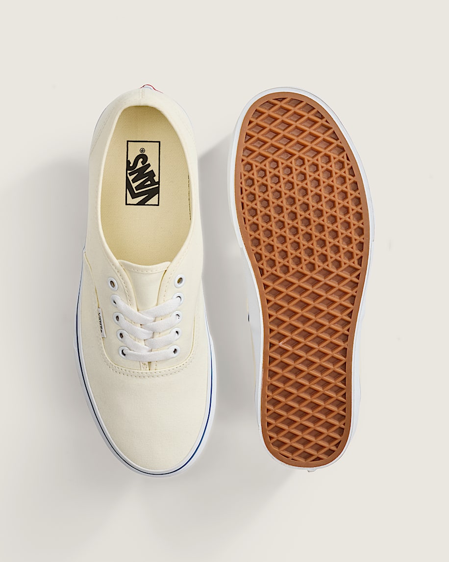 Vans Authentic Cream Canvas slip on shoes mens vans womens vans shoes slip on