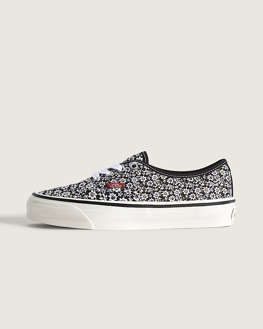 Vans Authentic Reissue 44 Black White Tiny Floral Print slip on shoes mens vans womens vans shoes slip on