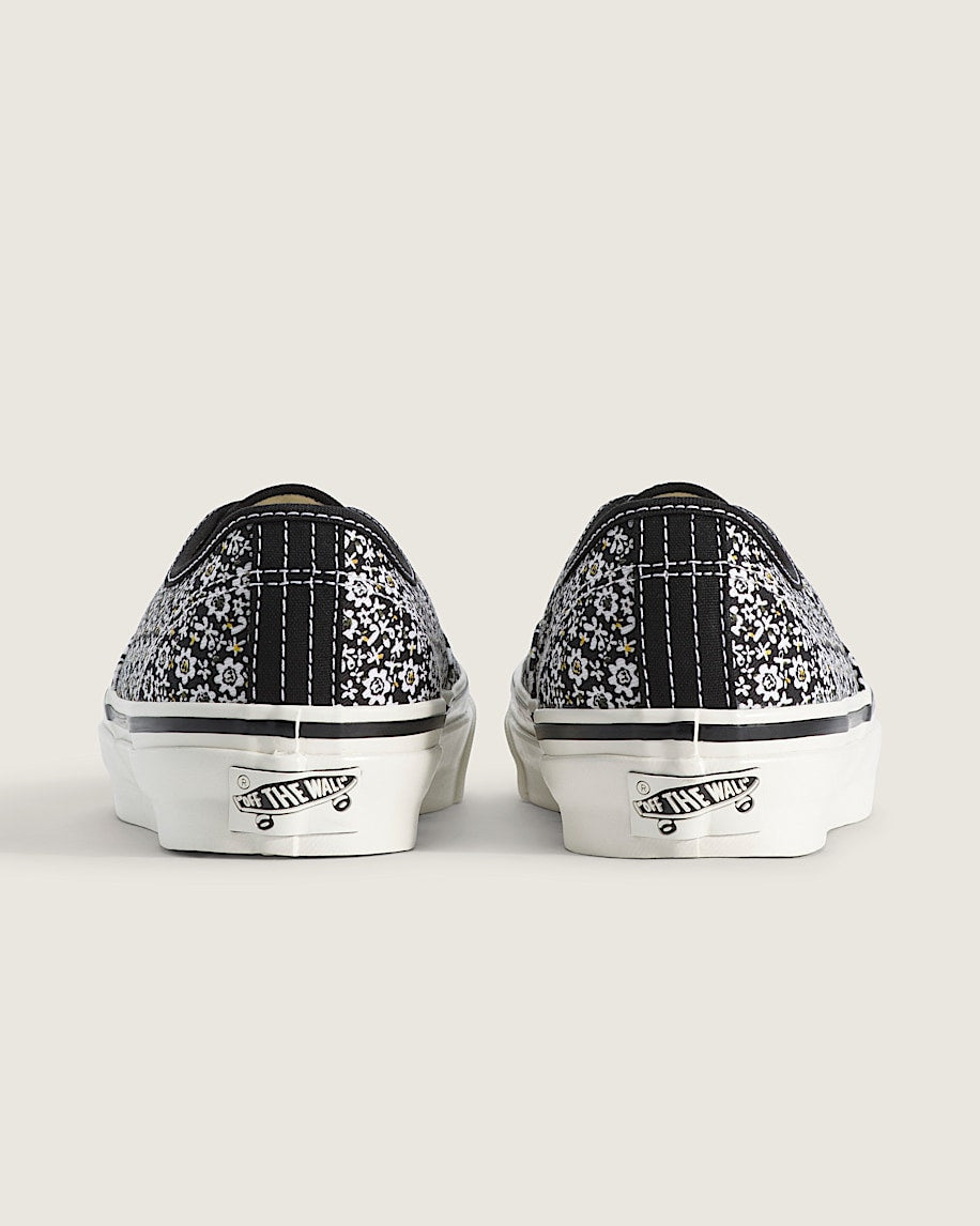 Vans Authentic Reissue 44 Black White Tiny Floral Print slip on shoes mens vans womens vans shoes slip on