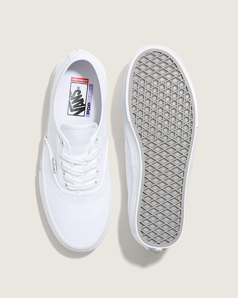 Vans Authentic Skate True White slip on shoes mens vans womens vans shoes slip on