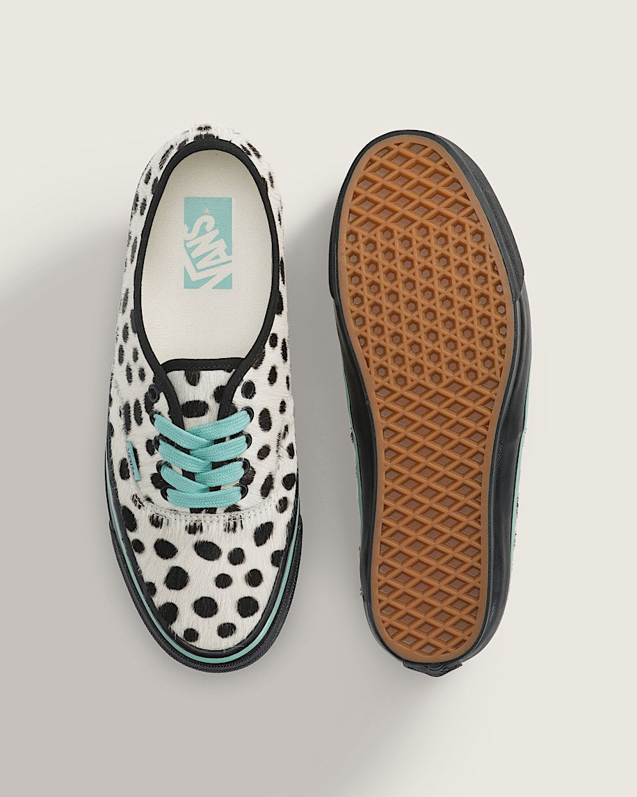 Vans Authentic White Black Dalmatian Pony Hair slip on shoes mens vans womens vans shoes slip on