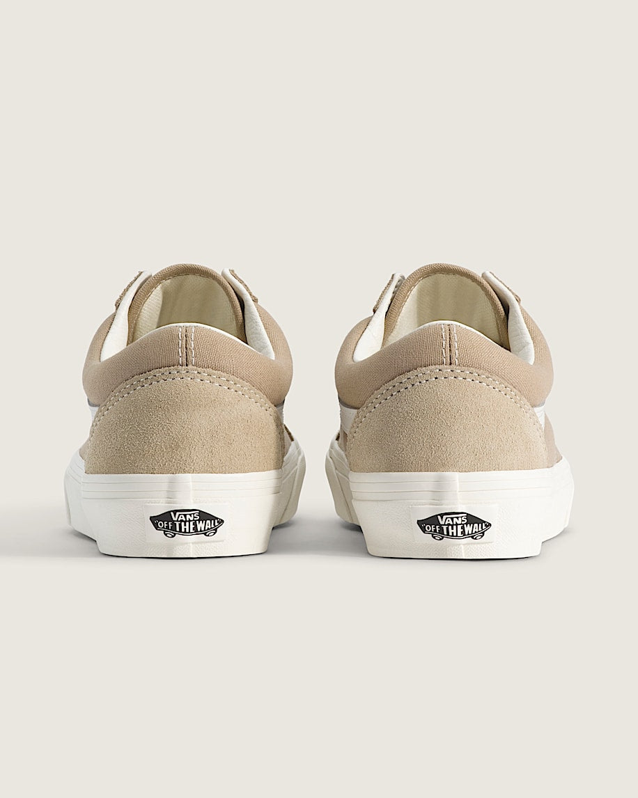 Vans Old Skool Khaki Beige White slip on shoes mens vans womens vans shoes slip on