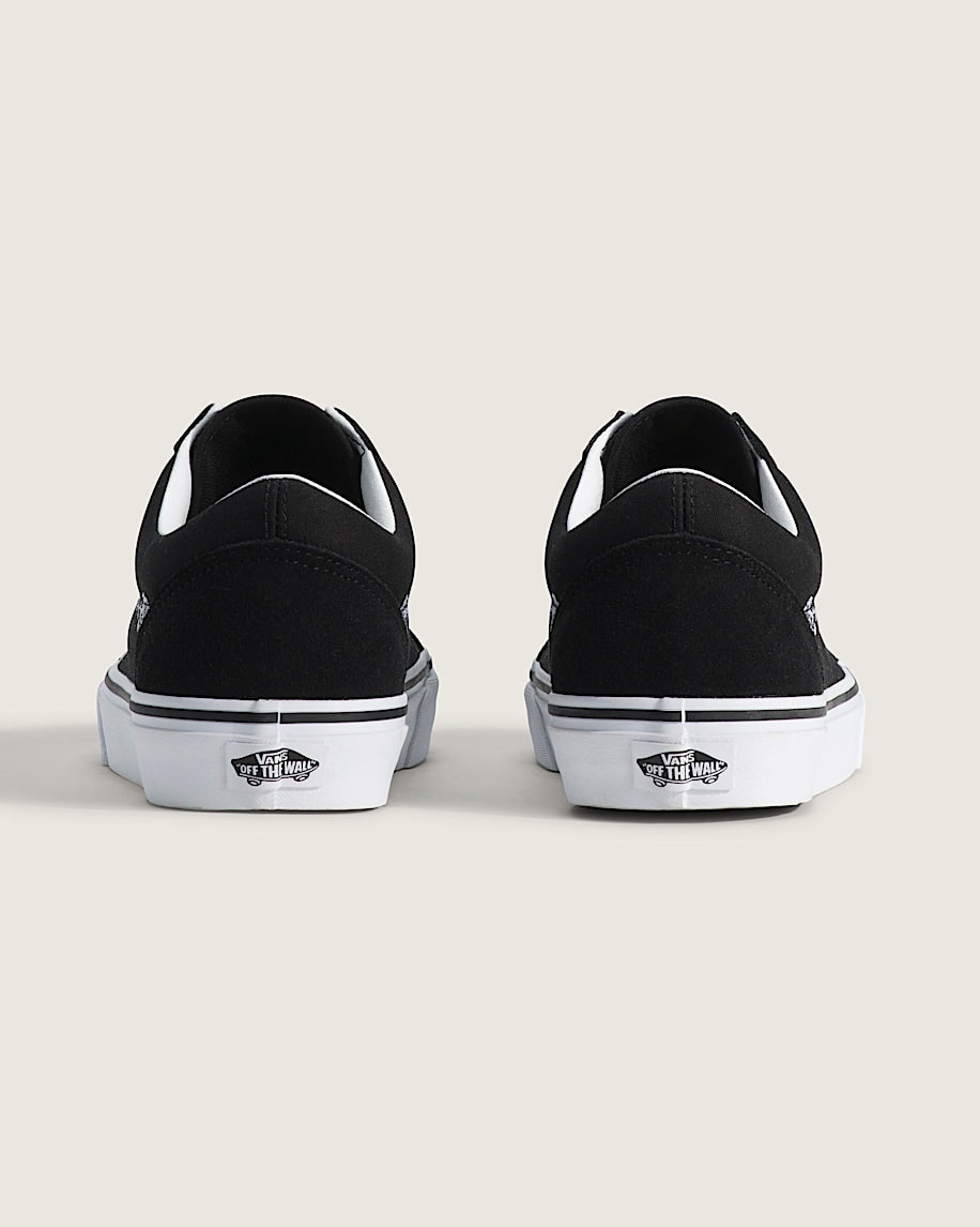 Vans Old Skool Black White Rose Embroidery slip on shoes mens vans womens vans shoes slip on