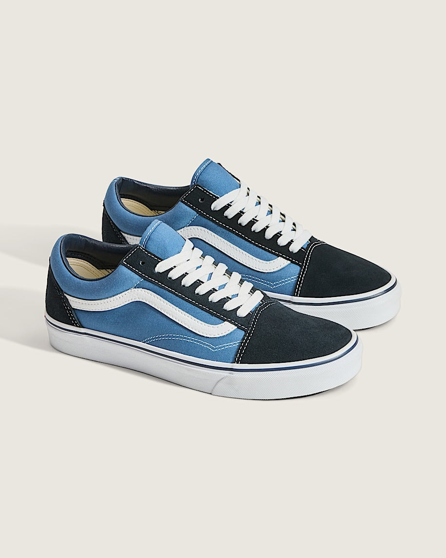 Vans Old Skool Navy Blue Two-Tone slip on shoes mens vans womens vans shoes slip on