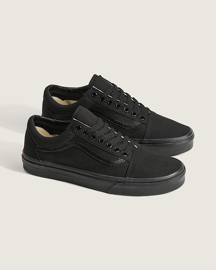 Vans Old Skool Full Black Snake Print Side Stripe slip on shoes mens vans womens vans shoes slip on