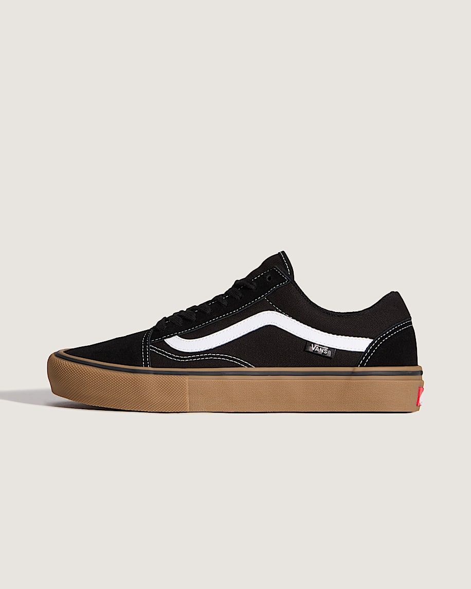 Vans Old Skool Black White Gum Sole slip on shoes mens vans womens vans shoes slip on