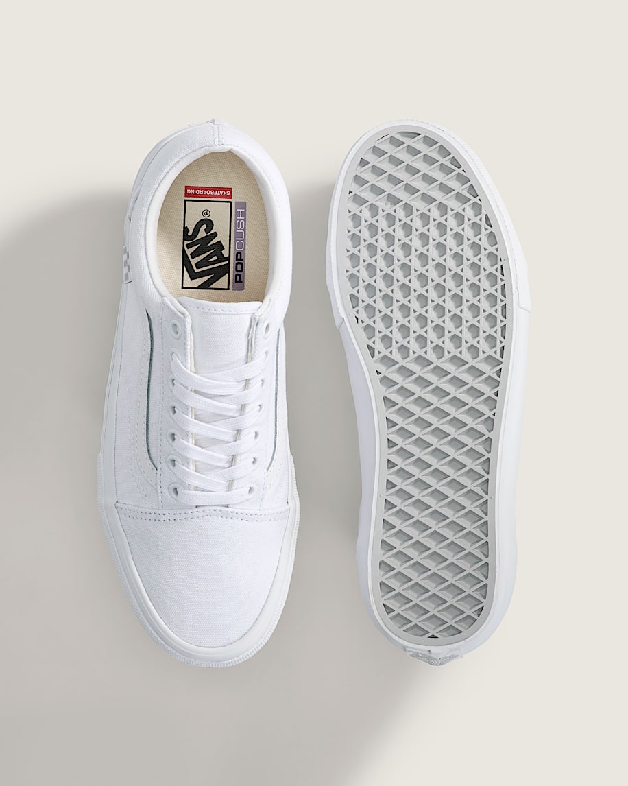 Vans Old Skool Full White slip on shoes mens vans womens vans shoes slip on