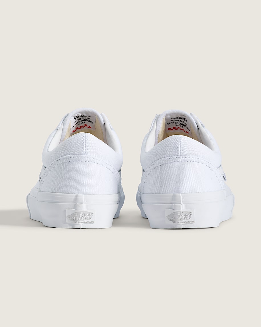 Vans Old Skool Full White slip on shoes mens vans womens vans shoes slip on