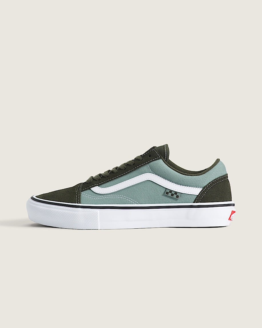 Vans Old Skool Two-Tone Sage Green Dark Olive slip on shoes mens vans womens vans shoes slip on