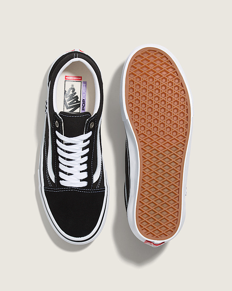 Vans Old Skool Skate Black White slip on shoes mens vans womens vans shoes slip on