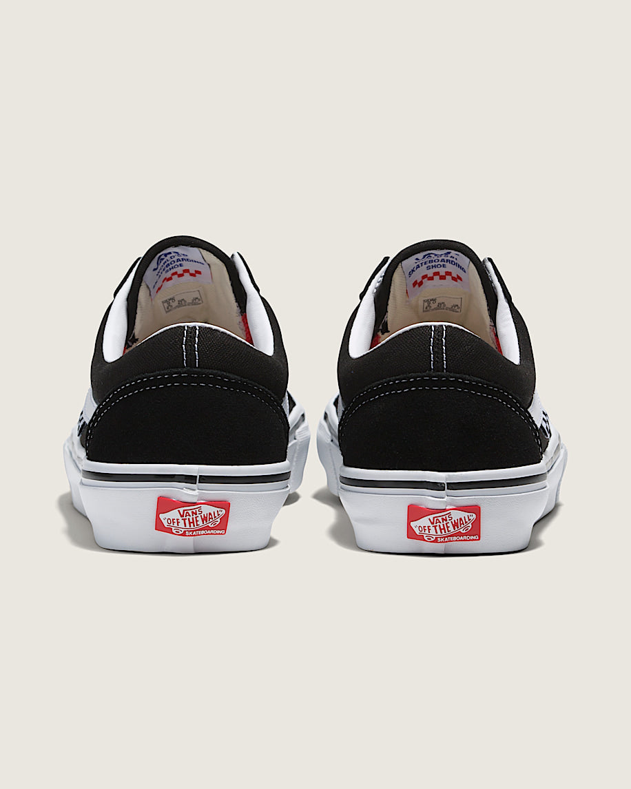 Vans Old Skool Skate Black White slip on shoes mens vans womens vans shoes slip on