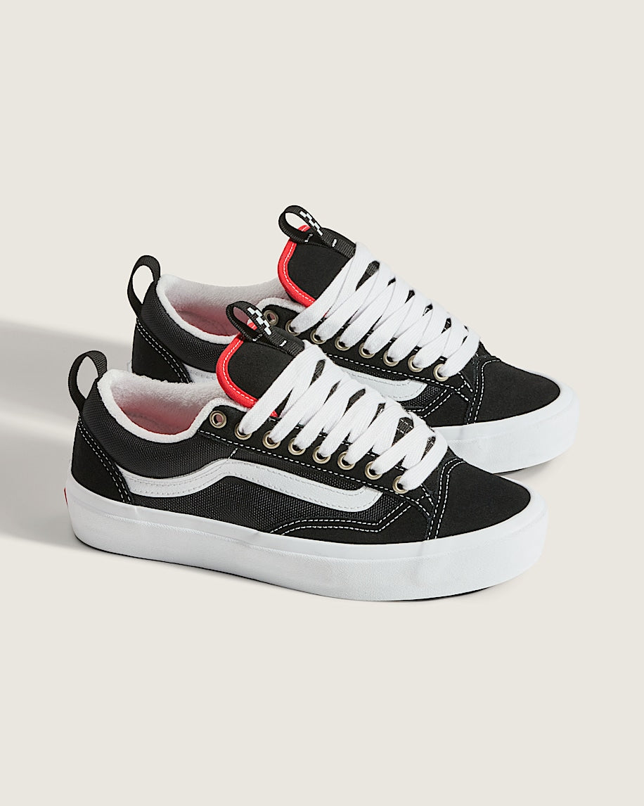 Vans Old Skool Black White Red Accent slip on shoes mens vans womens vans shoes slip on