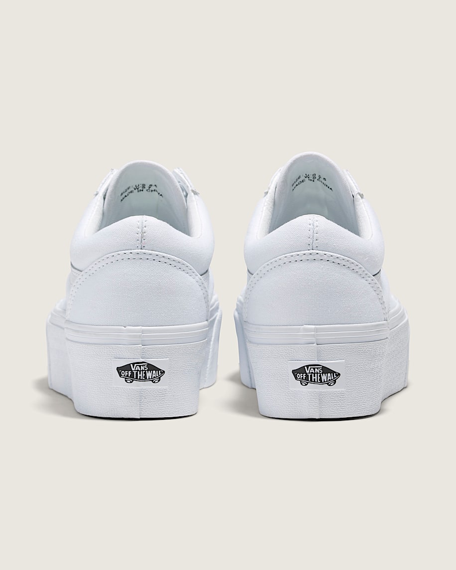 Vans Old Skool Stackform True White slip on shoes mens vans womens vans shoes slip on