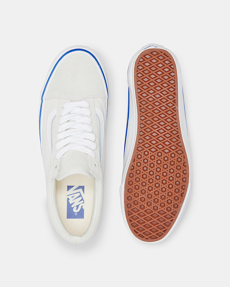 Vans Old Skool 36 DX White Blue Stripe slip on shoes mens vans womens vans shoes slip on