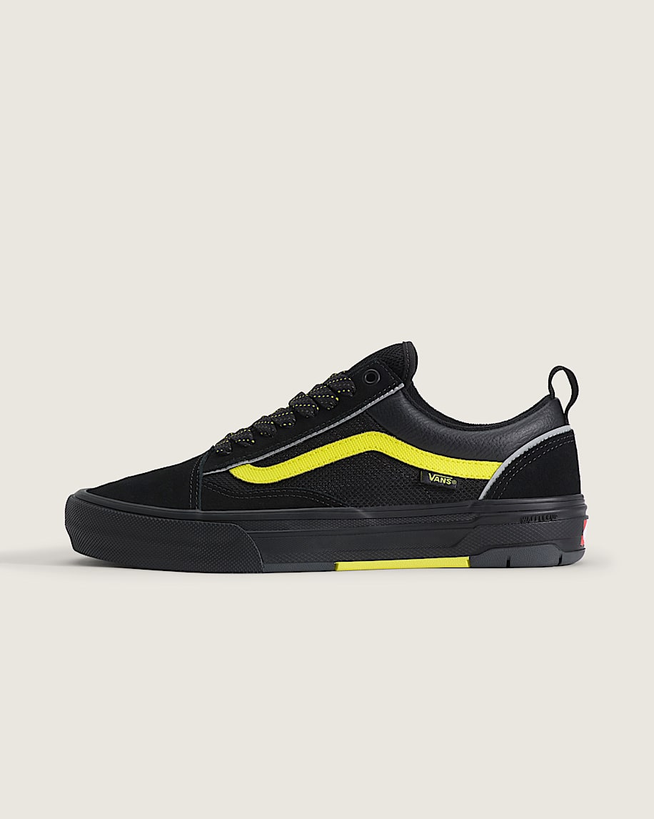 Vans Old Skool Skate Black Lime Yellow slip on shoes mens vans womens vans shoes slip on