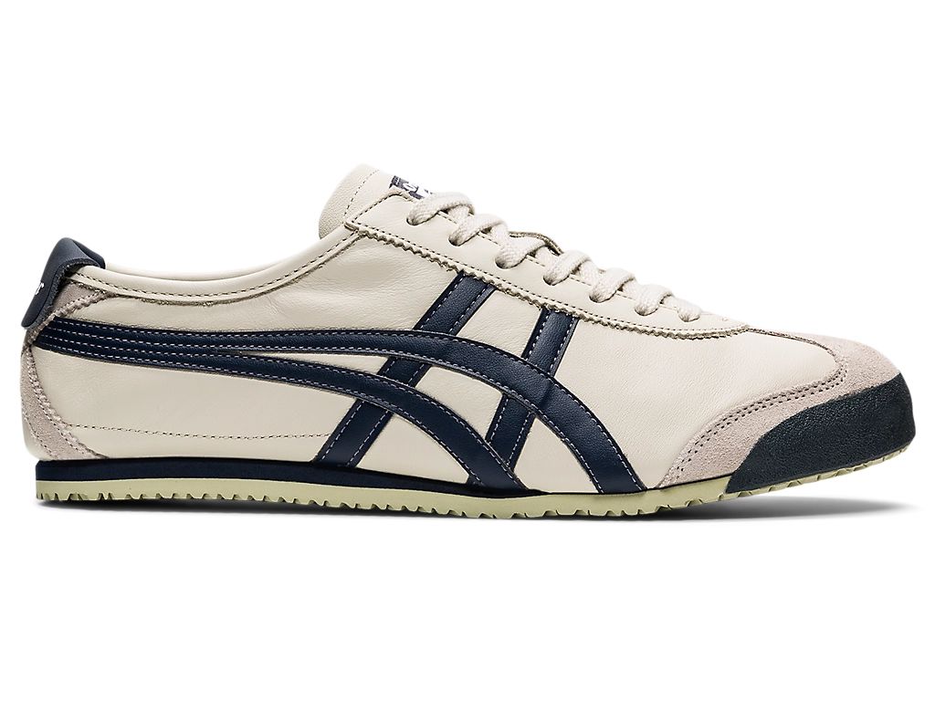 Onitsuka Tiger Mexico 66 Unisex Sneakers – Beige / Navy running shoes women asics mens shoes