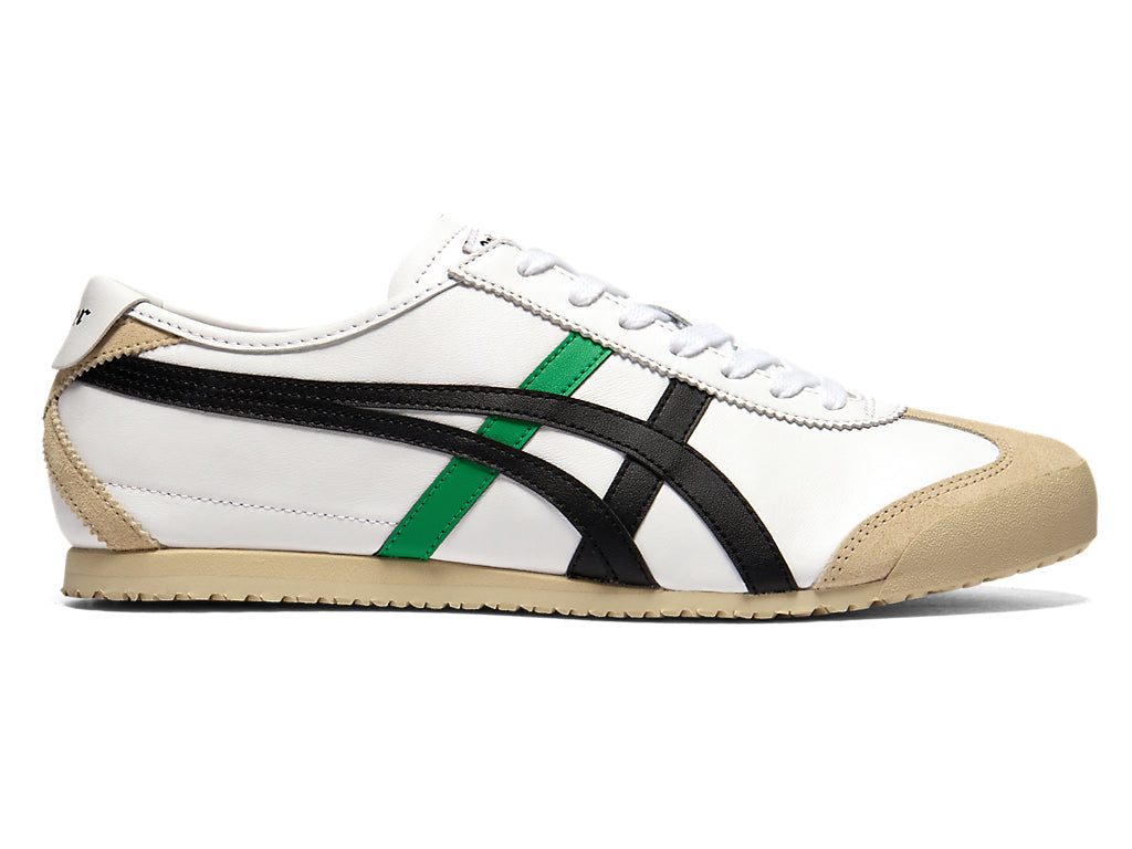 Onitsuka Tiger Mexico 66 Unisex Sneakers – White / Green / Black running shoes women asics mens shoes
