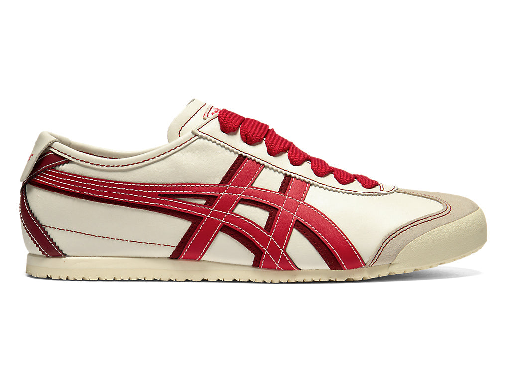 Onitsuka Tiger Mexico 66 Unisex Sneakers – Cream / Red running shoes women asics mens shoes