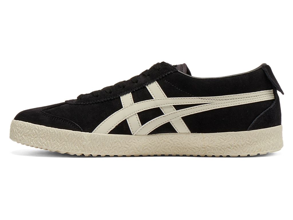 Onitsuka Tiger Mexico 66 Unisex Sneakers – Black Suede & Cream  running shoes women asics mens shoes