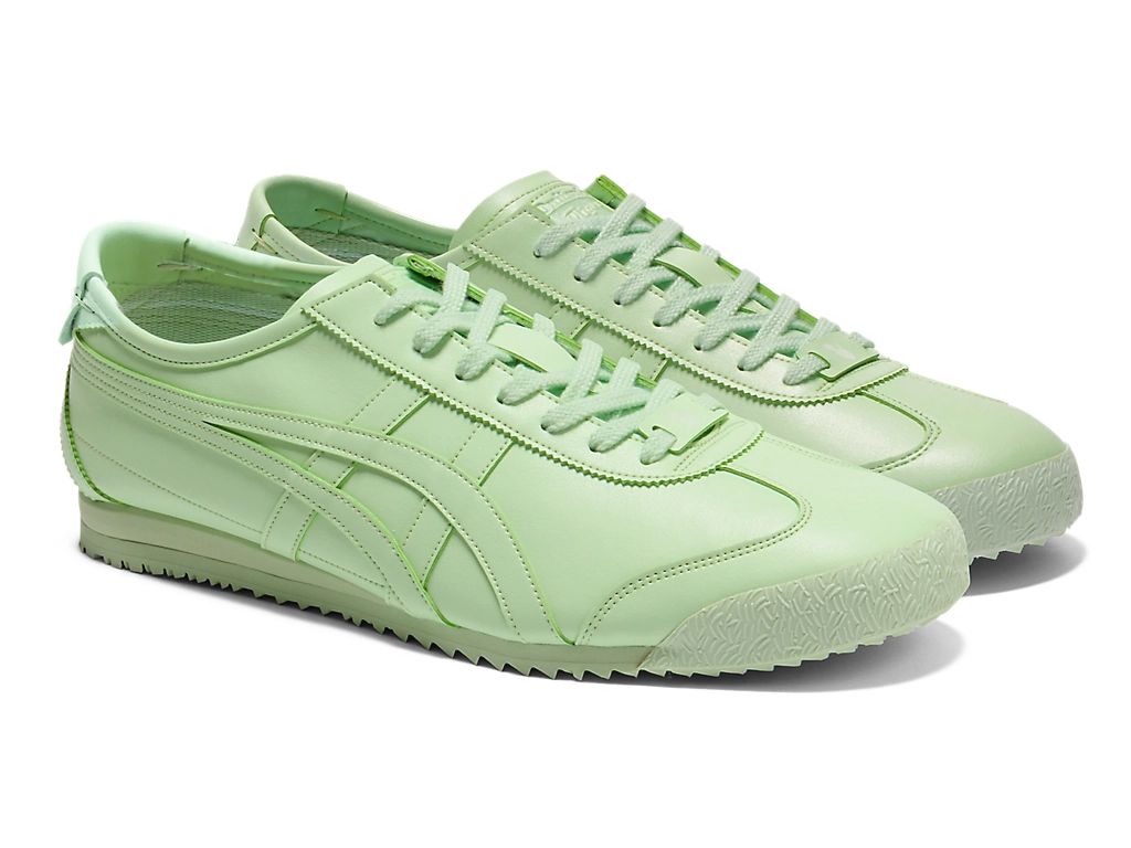 Onitsuka Tiger Mexico 66 Unisex Sneakers – Light Green Leather  running shoes women asics mens shoes