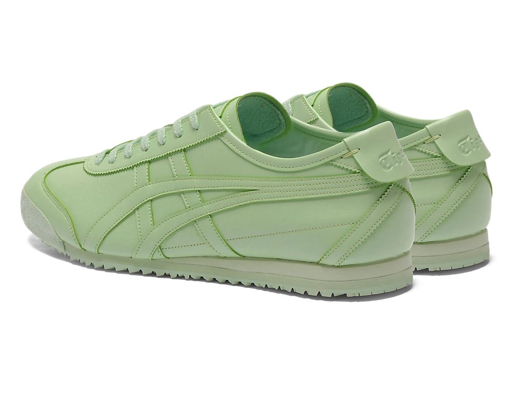 Onitsuka Tiger Mexico 66 Unisex Sneakers – Light Green Leather  running shoes women asics mens shoes