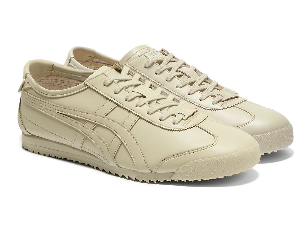 Onitsuka Tiger Mexico 66 Unisex Sneakers – Beige Leather  running shoes women asics mens shoes