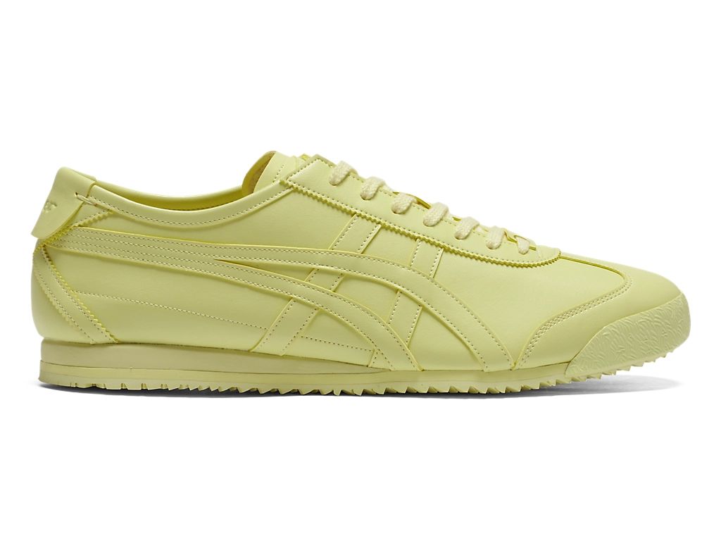 Onitsuka Tiger Mexico 66 Unisex Sneakers – Light Yellow Leather  running shoes women asics mens shoes