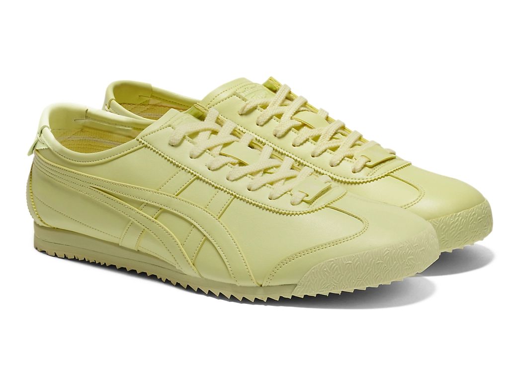 Onitsuka Tiger Mexico 66 Unisex Sneakers – Light Yellow Leather  running shoes women asics mens shoes