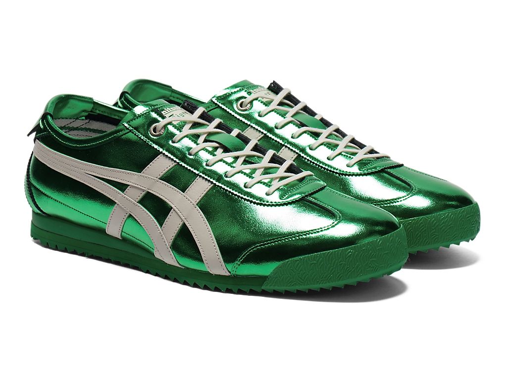 Onitsuka Tiger Mexico 66 Unisex Sneakers – Metallic Gold White Stripe  running shoes women asics mens shoes