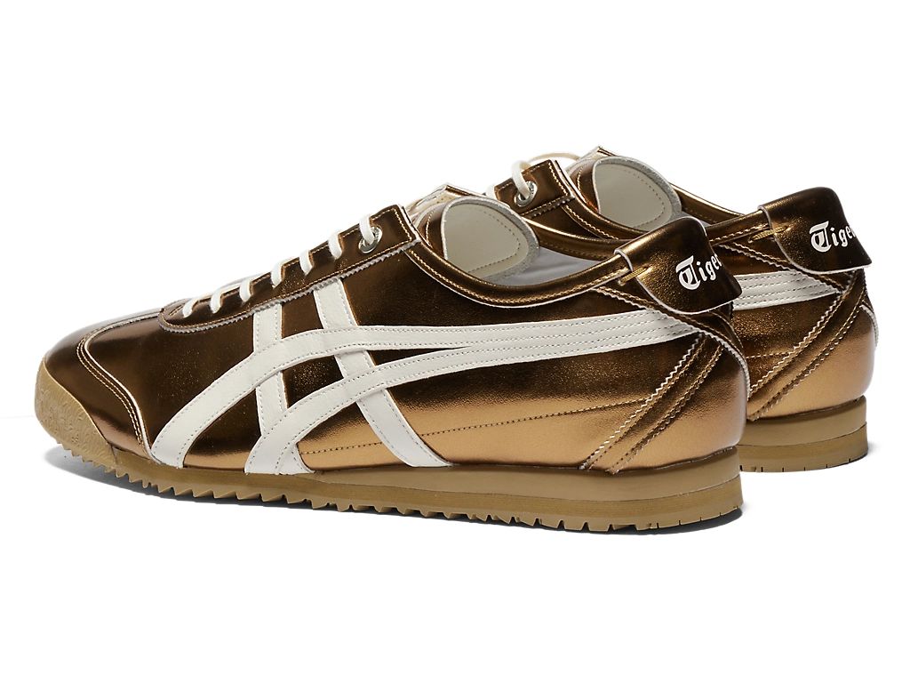 Onitsuka Tiger Mexico 66 Unisex Sneakers – Metallic Green White Stripe  running shoes women asics mens shoes