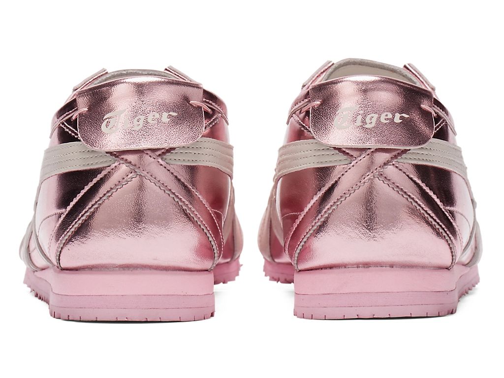 Onitsuka Tiger Mexico 66 Unisex Sneakers – Metallic Pink White Stripe  running shoes women asics mens shoes