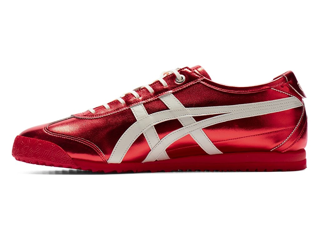 Onitsuka Tiger Mexico 66 Unisex Sneakers – Metallic Red White Stripe  running shoes women asics mens shoes