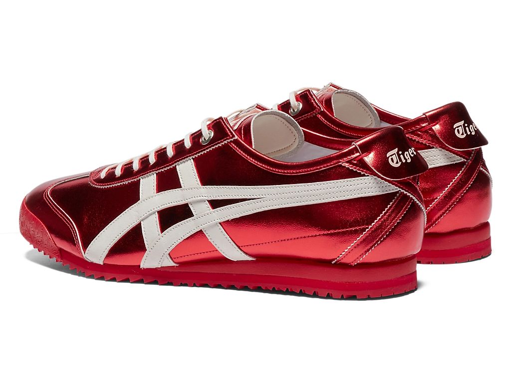 Onitsuka Tiger Mexico 66 Unisex Sneakers – Metallic Red White Stripe  running shoes women asics mens shoes