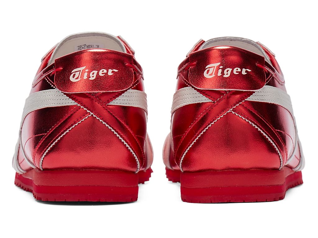 Onitsuka Tiger Mexico 66 Unisex Sneakers – Metallic Red White Stripe  running shoes women asics mens shoes