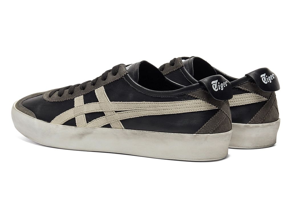 Onitsuka Tiger Mexico 66 Unisex Sneakers – Vintage Black Beige Stripe  running shoes women asics mens shoes