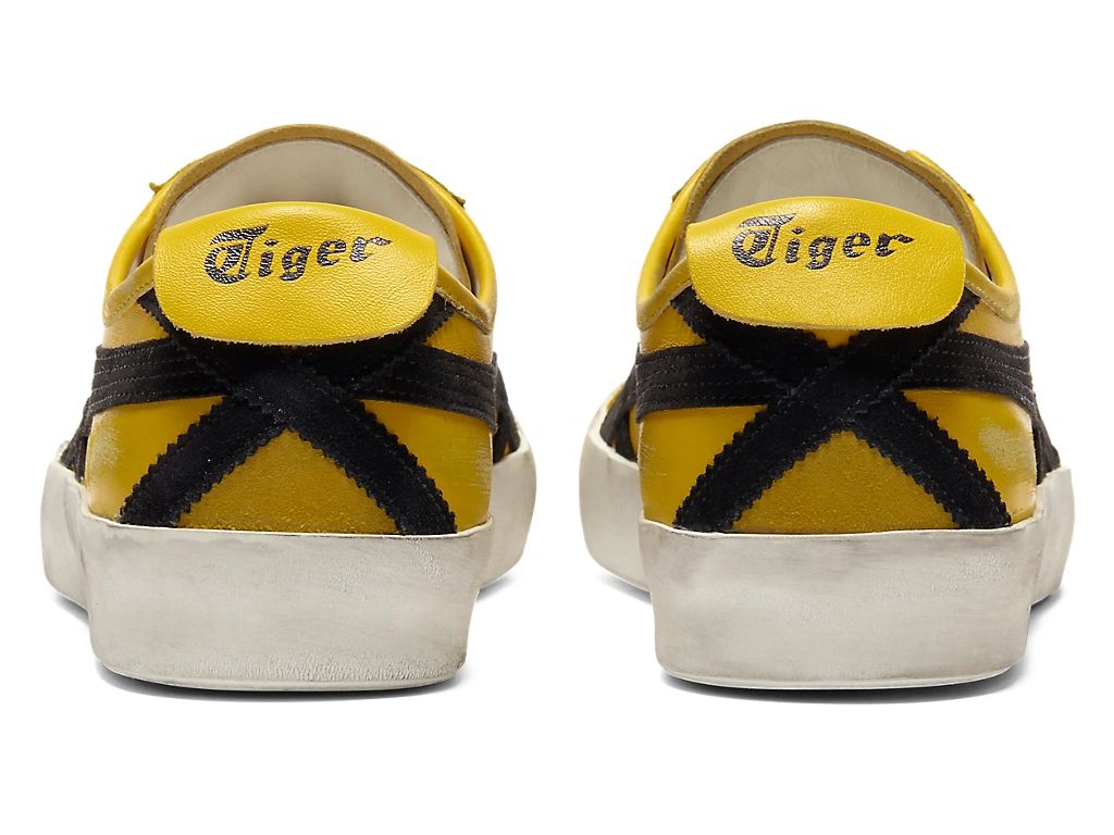 Onitsuka Tiger Mexico 66 Unisex Sneakers – Vintage Yellow Black Stripe  running shoes women asics mens shoes