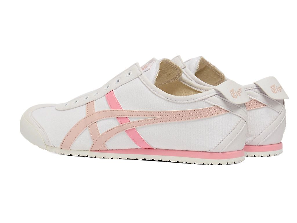 Onitsuka Tiger Mexico 66 Slip-On Unisex Sneakers – White Pink Stripe  running shoes women asics mens shoes