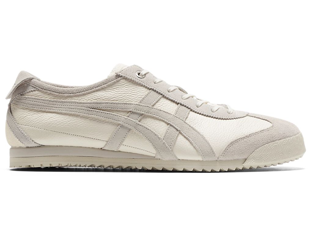 Onitsuka Tiger Mexico 66 Unisex Sneakers – Cream Light Gray Stripe  running shoes women asics mens shoes
