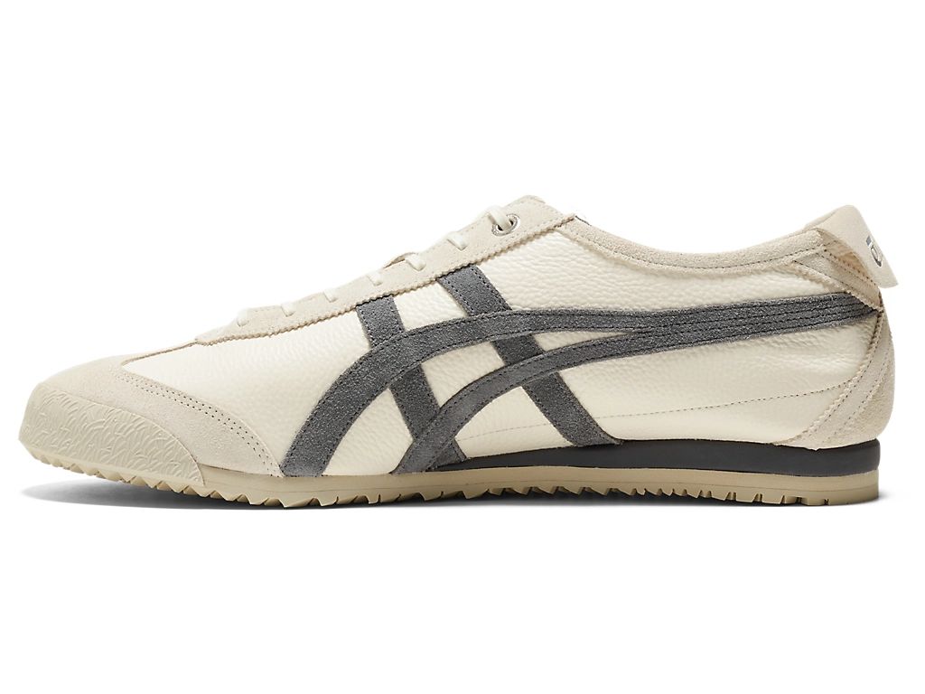 Onitsuka Tiger Mexico 66 Unisex Sneakers – Cream Dark Gray Stripe  running shoes women asics mens shoes