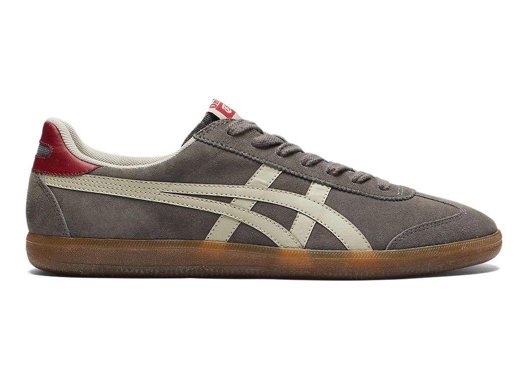 Onitsuka Tiger Tokuten Unisex Sneakers – Dark Grey / Cream / Red  running shoes women asics mens shoes