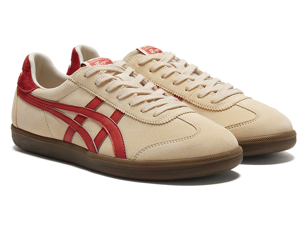 Onitsuka Tiger Tokuten Unisex Sneakers – Beige / Red  running shoes women asics mens shoes