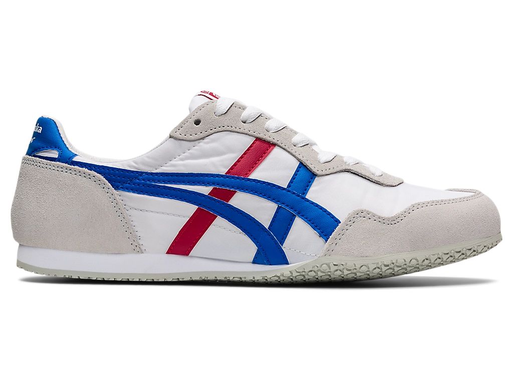 Onitsuka Tiger Serrano Unisex Sneakers – White / Blue / Red  running shoes women asics mens shoes